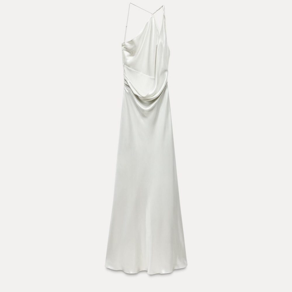 Zara Long Asymmetric  Dress - Picture 8 of 11